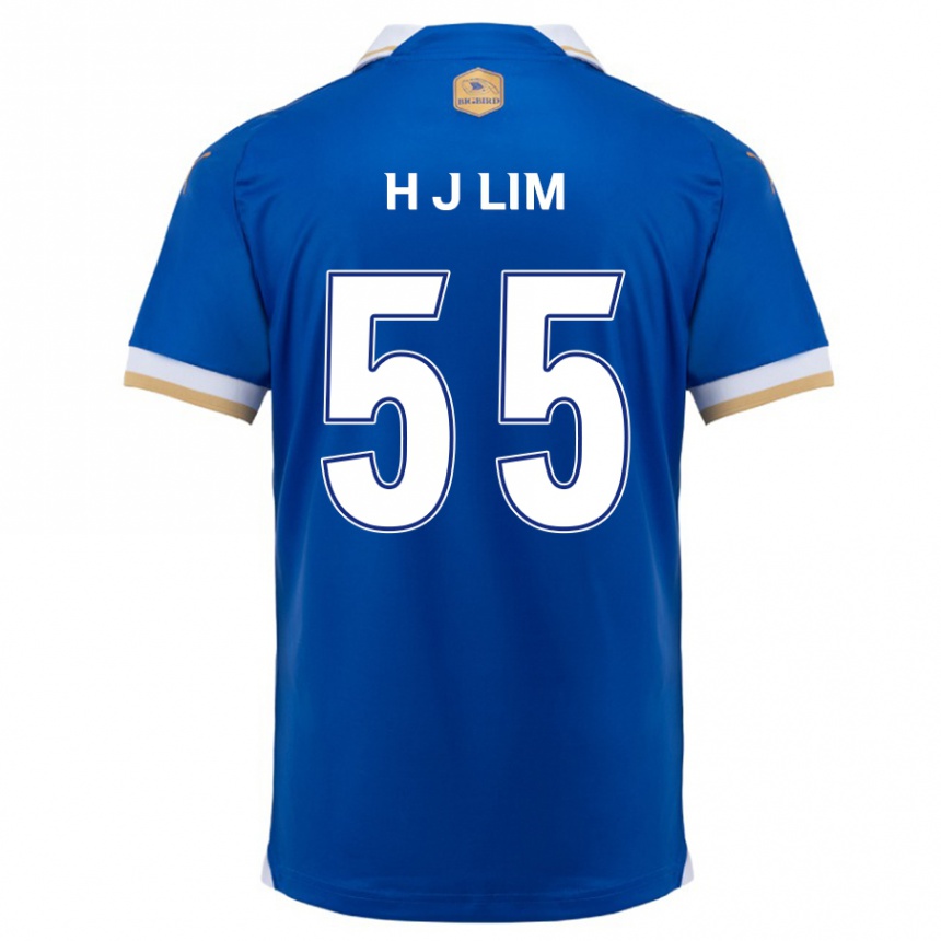 Niño Fútbol Camiseta Ji-Hoon Lim #55 Azul Blanco 1ª Equipación 2024/25 Argentina