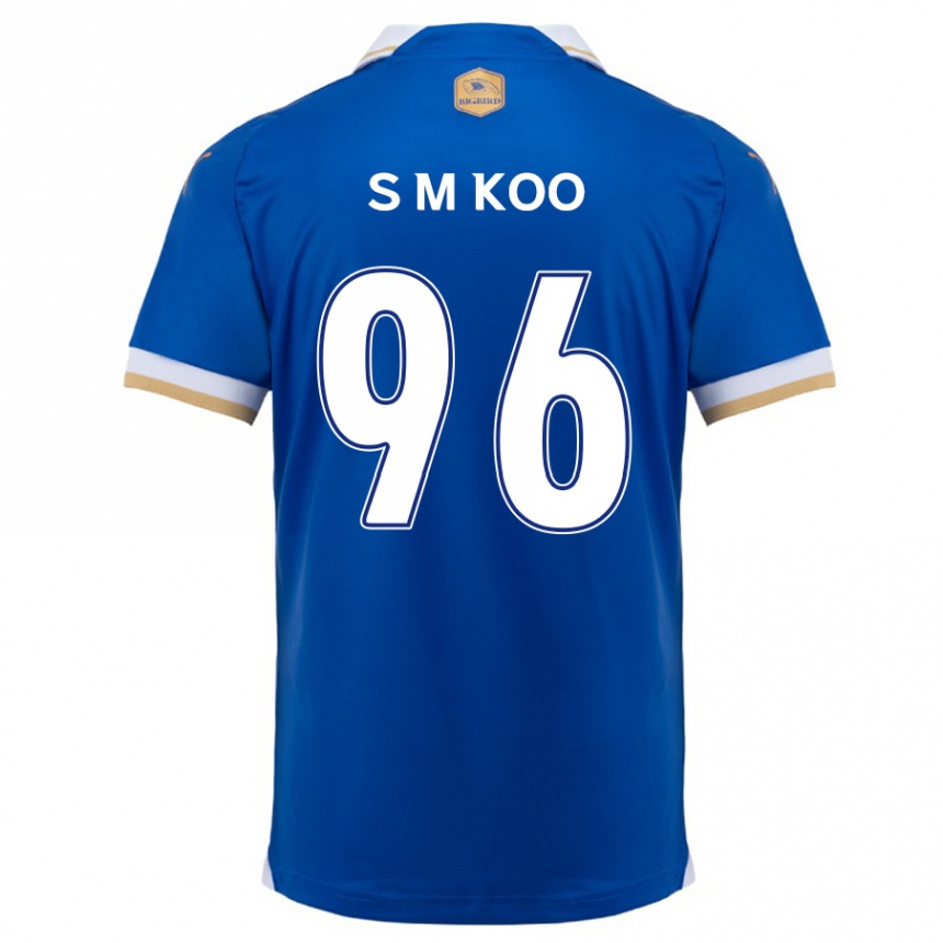 Niño Fútbol Camiseta Min-Seo Koo #96 Azul Blanco 1ª Equipación 2024/25 Argentina