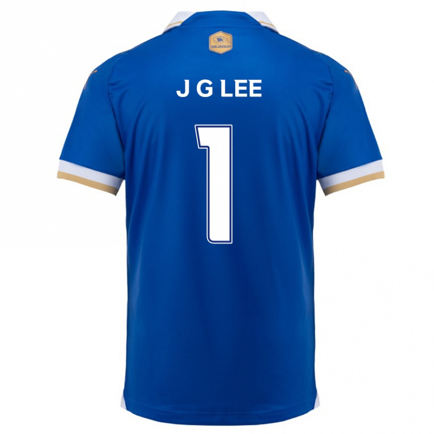 Niño Fútbol Camiseta Gyeong-Jun Lee #1 Azul Blanco 1ª Equipación 2024/25 Argentina