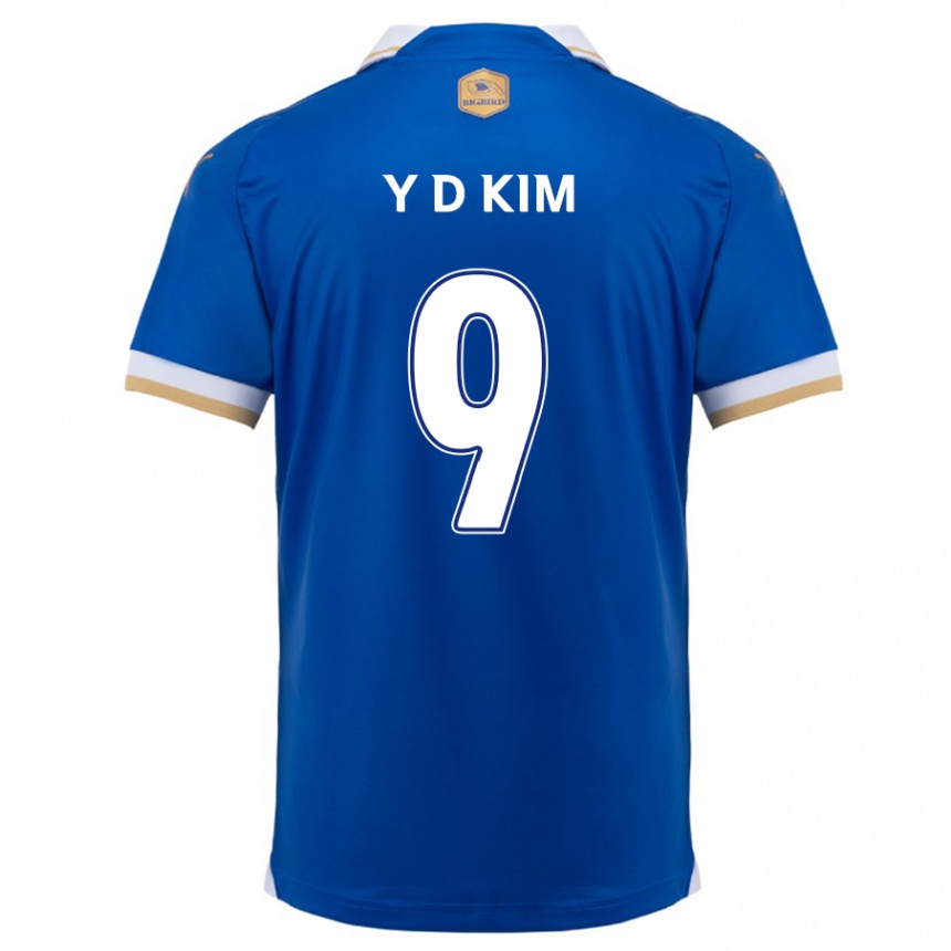 Niño Fútbol Camiseta Dong-Yeon Kim #9 Azul Blanco 1ª Equipación 2024/25 Argentina