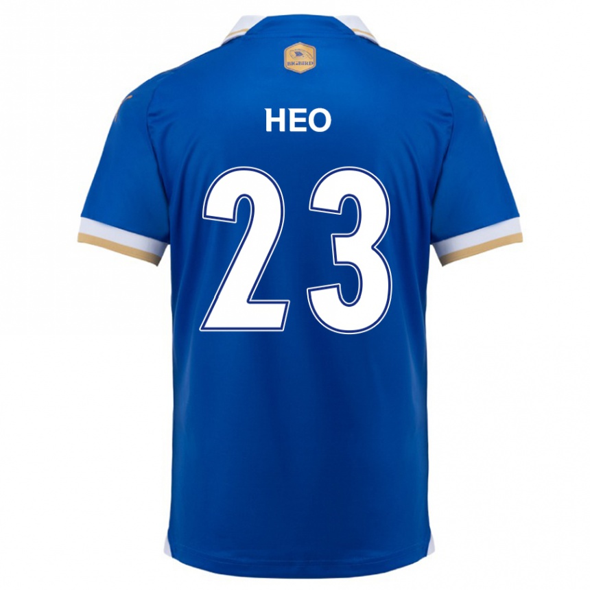 Niño Fútbol Camiseta Hwan Heo #23 Azul Blanco 1ª Equipación 2024/25 Argentina