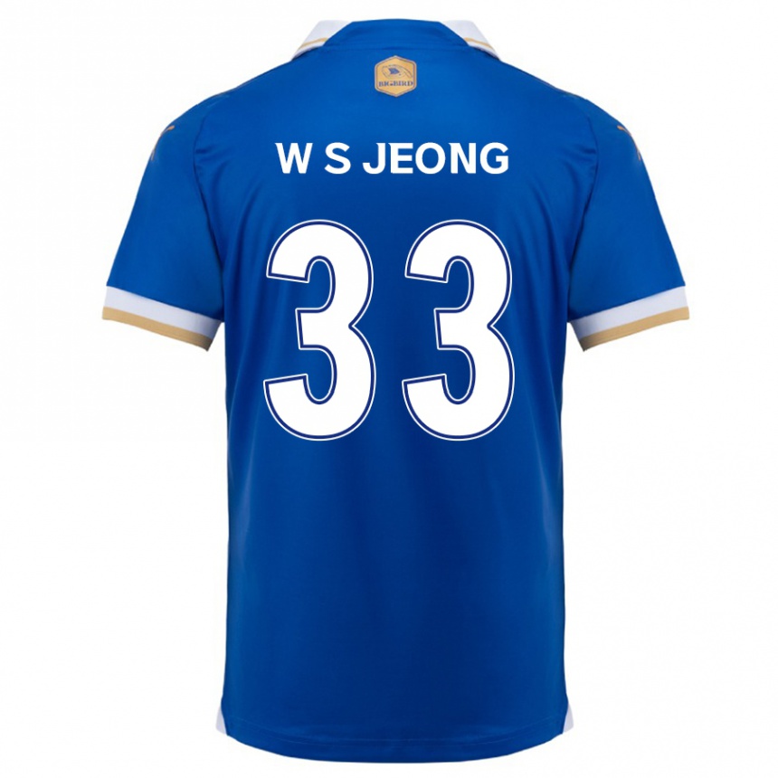 Niño Fútbol Camiseta Seo-Woo Jeong #33 Azul Blanco 1ª Equipación 2024/25 Argentina