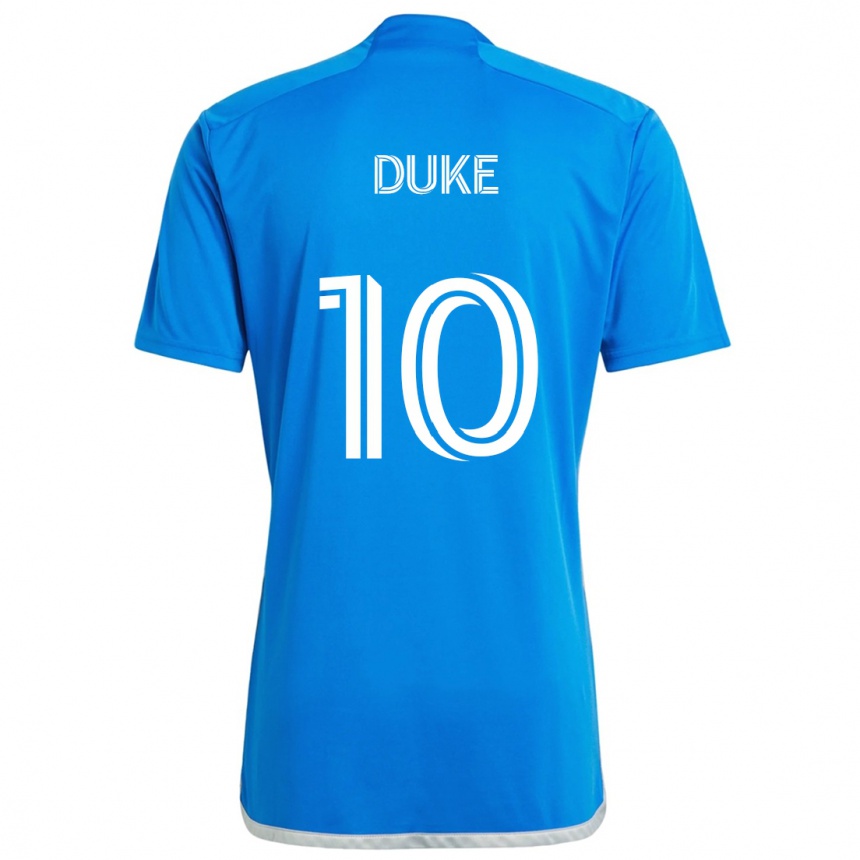 Niño Fútbol Camiseta Bryce Duke #10 Azul Blanco 1ª Equipación 2024/25 Argentina