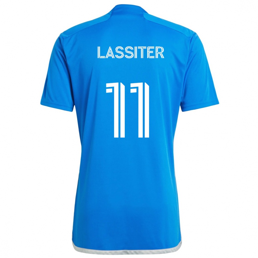 Niño Fútbol Camiseta Ariel Lassiter #11 Azul Blanco 1ª Equipación 2024/25 Argentina