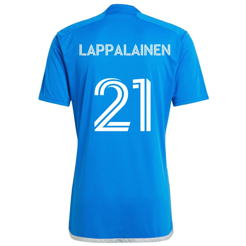 Niño Fútbol Camiseta Lassi Lappalainen #21 Azul Blanco 1ª Equipación 2024/25 Argentina