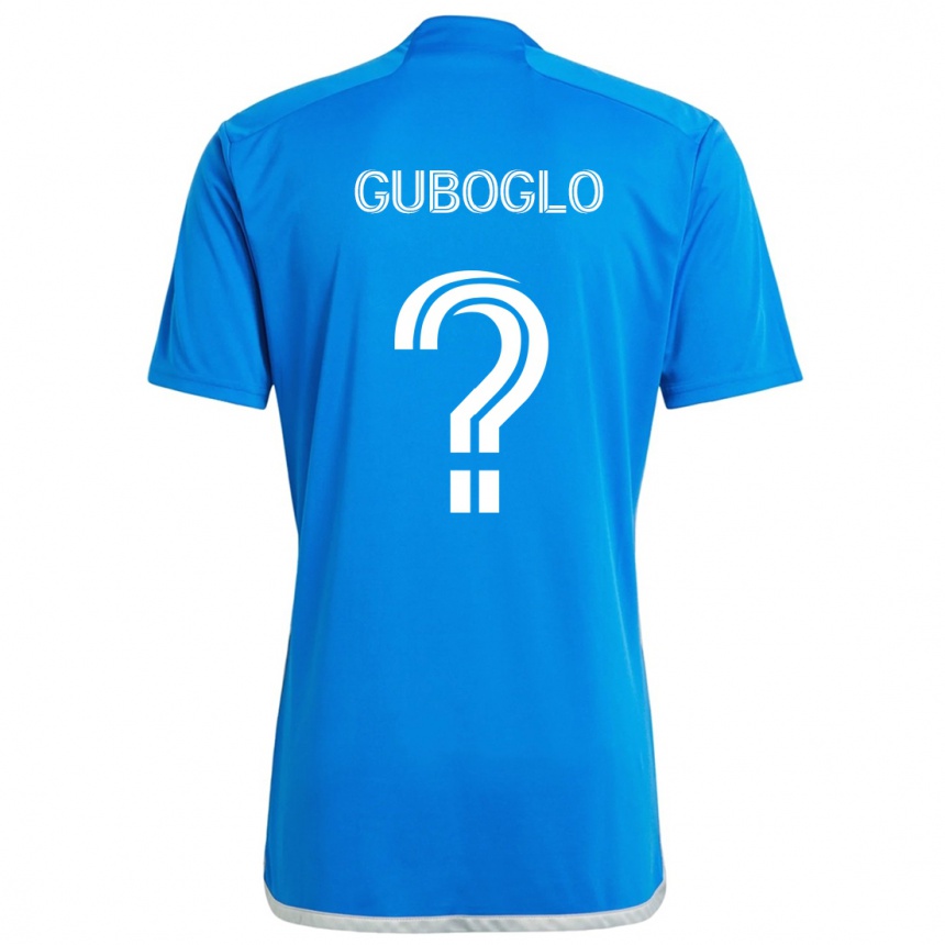 Niño Fútbol Camiseta Yuri Guboglo #0 Azul Blanco 1ª Equipación 2024/25 Argentina