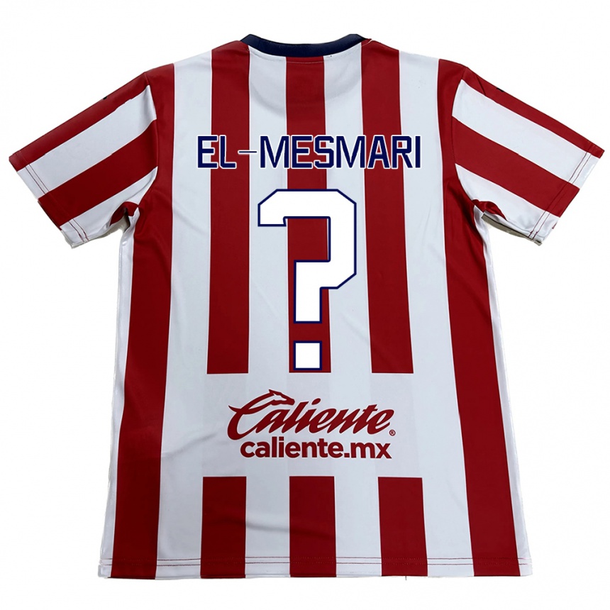 Niño Fútbol Camiseta Bruce El-Mesmari #0 Rojo Blanco 1ª Equipación 2024/25 Argentina