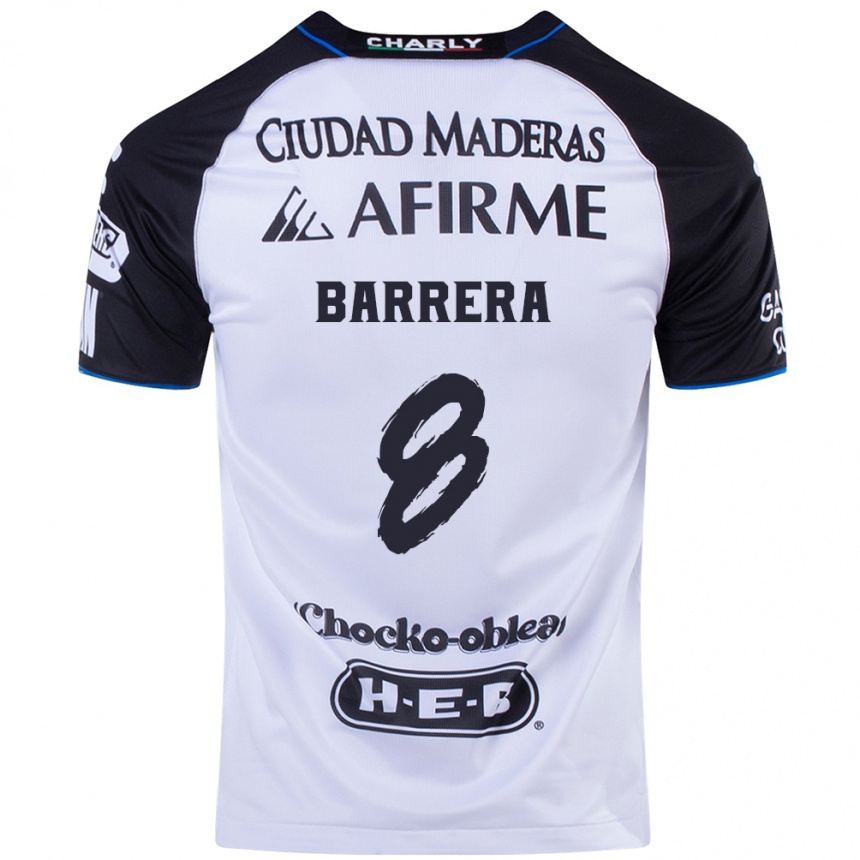 Niño Fútbol Camiseta Pablo Barrera #8 Azul Negro 1ª Equipación 2024/25 Argentina