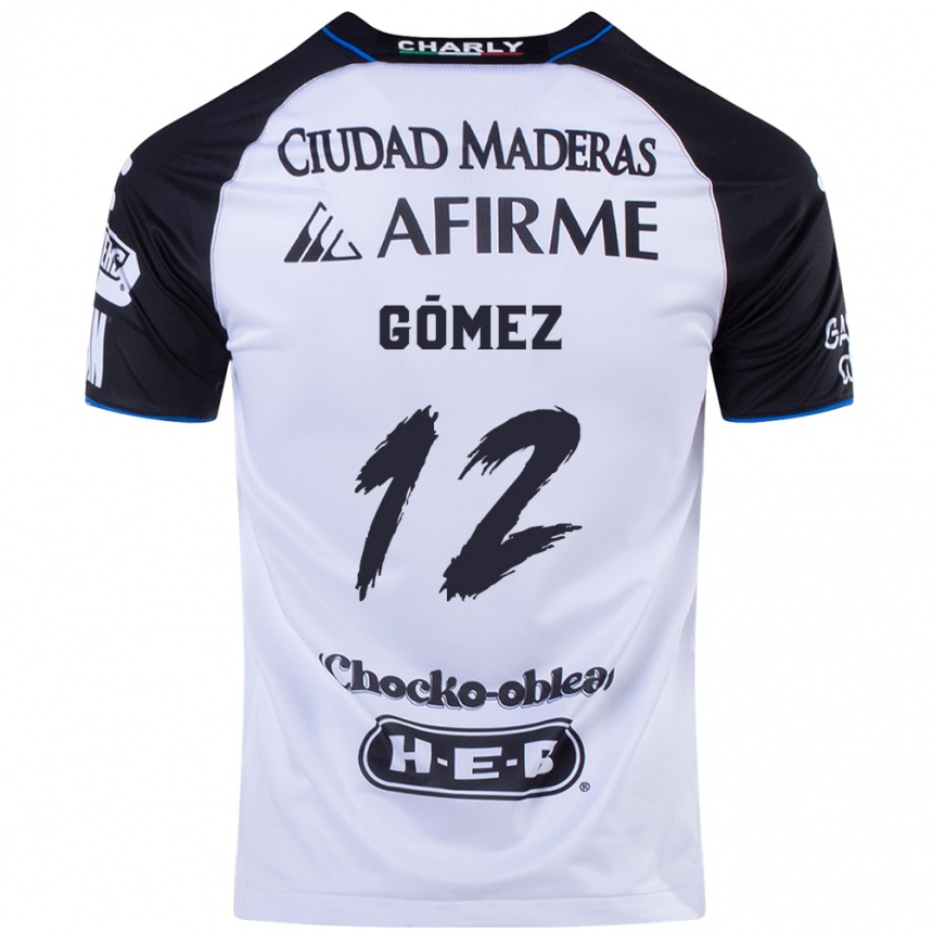 Niño Fútbol Camiseta Jaime Gómez #12 Azul Negro 1ª Equipación 2024/25 Argentina