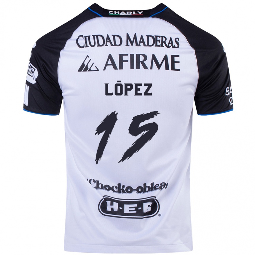 Niño Fútbol Camiseta Víctor López #15 Azul Negro 1ª Equipación 2024/25 Argentina