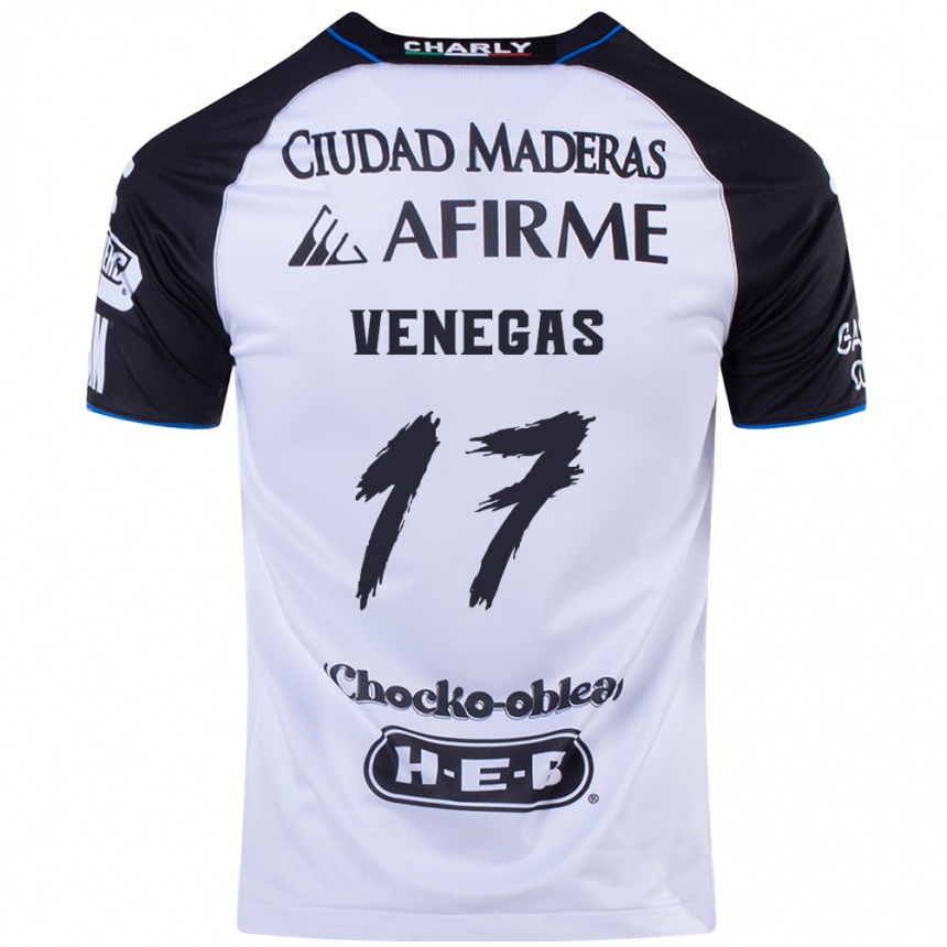 Niño Fútbol Camiseta Francisco Venegas #17 Azul Negro 1ª Equipación 2024/25 Argentina