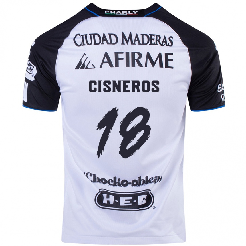 Niño Fútbol Camiseta Ronaldo Cisneros #18 Azul Negro 1ª Equipación 2024/25 Argentina