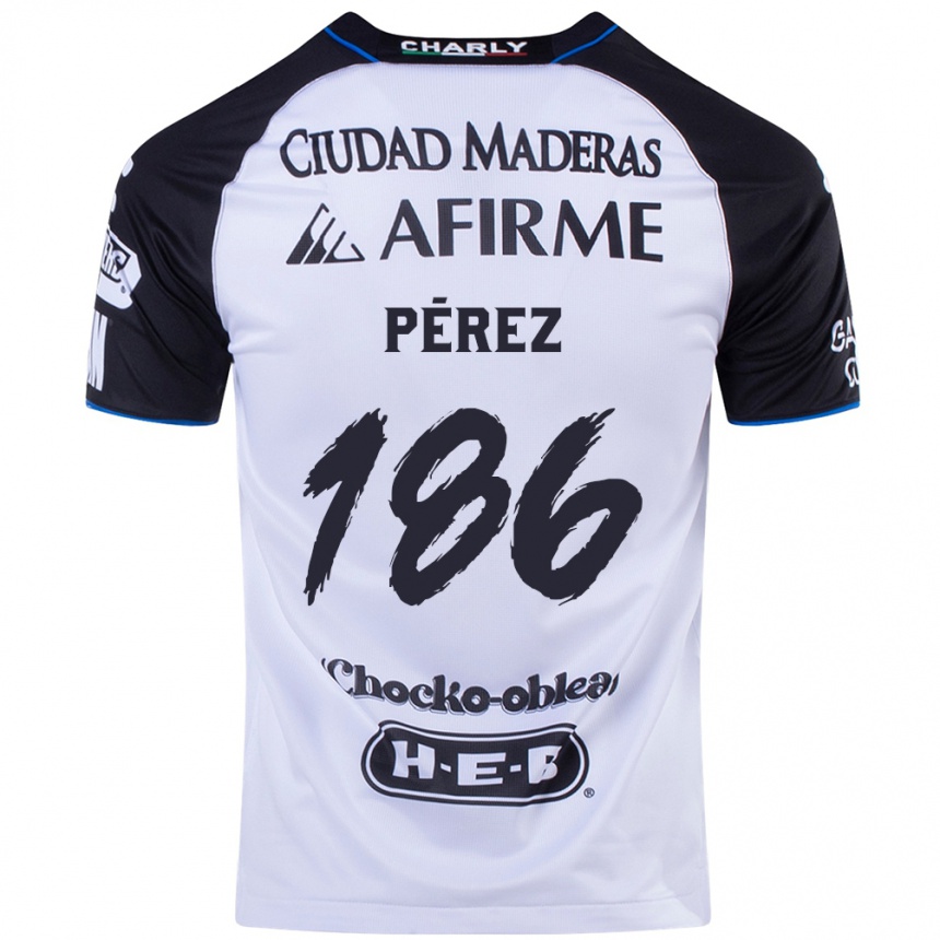 Niño Fútbol Camiseta José Pérez #186 Azul Negro 1ª Equipación 2024/25 Argentina