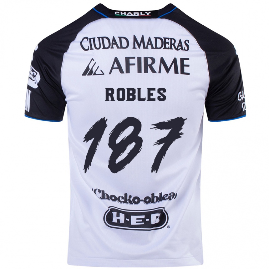 Niño Fútbol Camiseta Juan Robles #187 Azul Negro 1ª Equipación 2024/25 Argentina