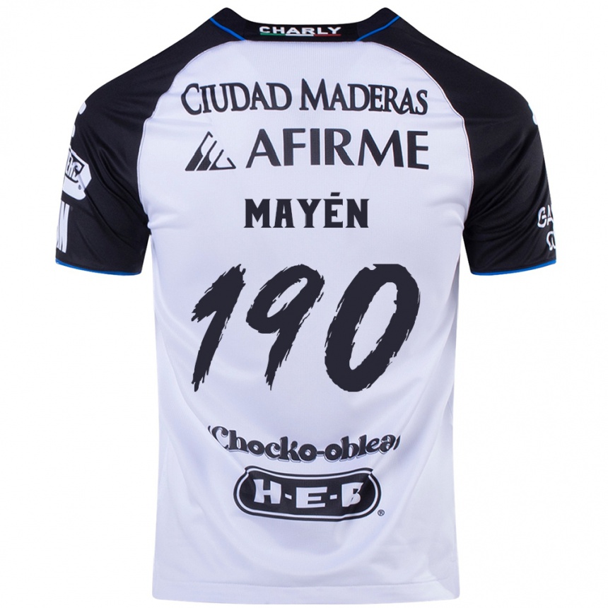 Niño Fútbol Camiseta Eduardo Mayén #190 Azul Negro 1ª Equipación 2024/25 Argentina