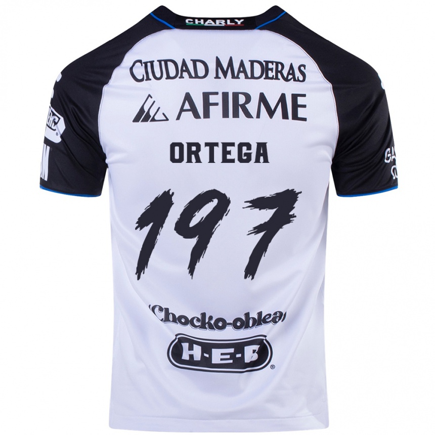 Niño Fútbol Camiseta Javier Ortega #197 Azul Negro 1ª Equipación 2024/25 Argentina