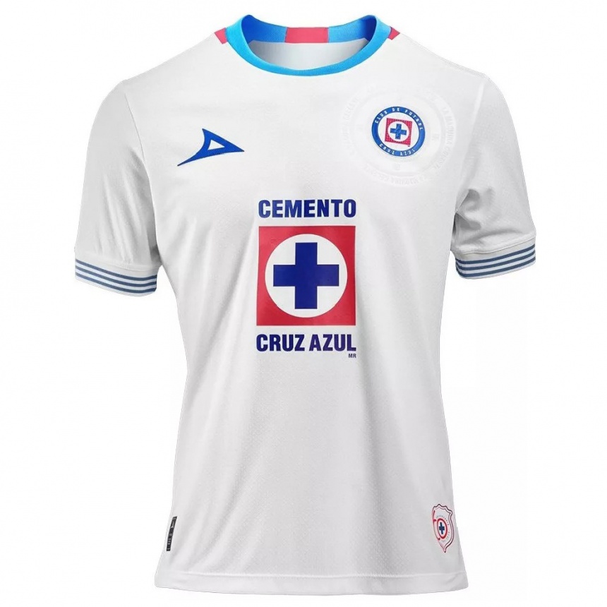 Niño Fútbol Camiseta Su Nombre #0 Blanco Azul 2ª Equipación 2024/25 Argentina