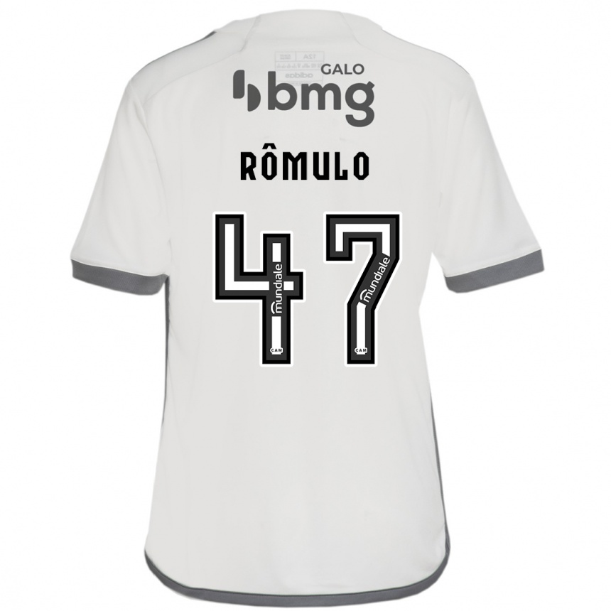 Niño Fútbol Camiseta Rômulo #47 Blanquecino 2ª Equipación 2024/25 Argentina