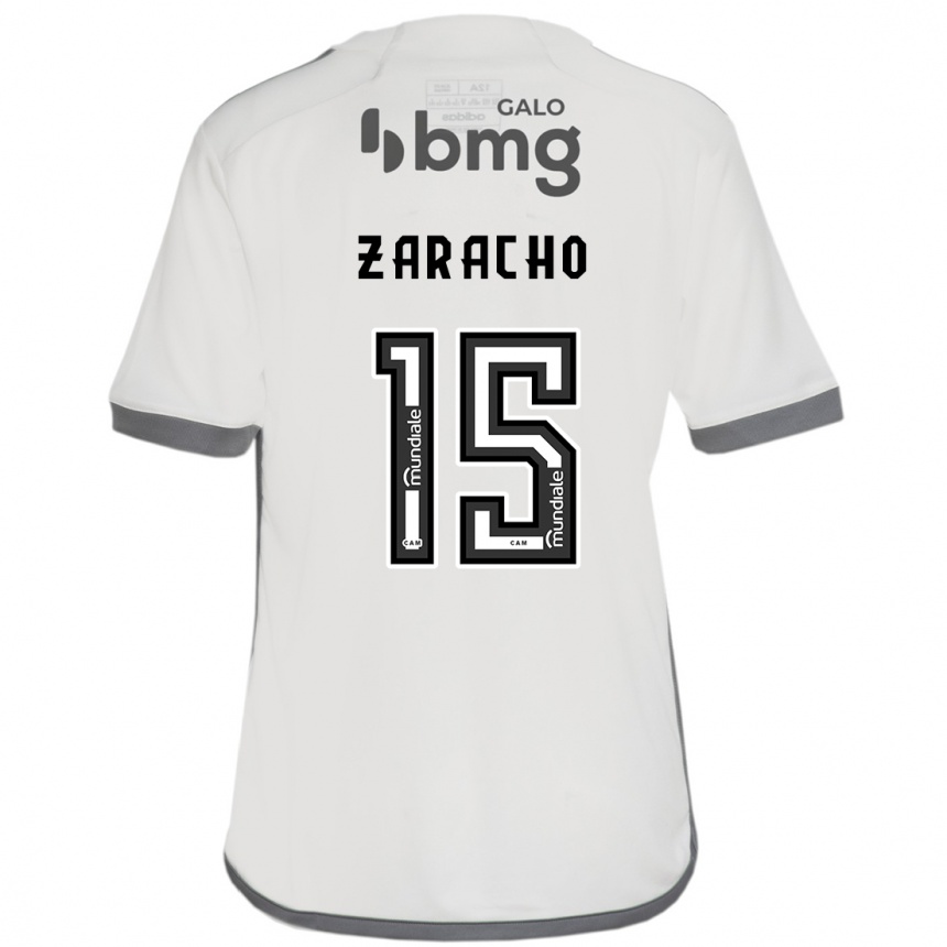 Niño Fútbol Camiseta Matías Zaracho #15 Blanquecino 2ª Equipación 2024/25 Argentina