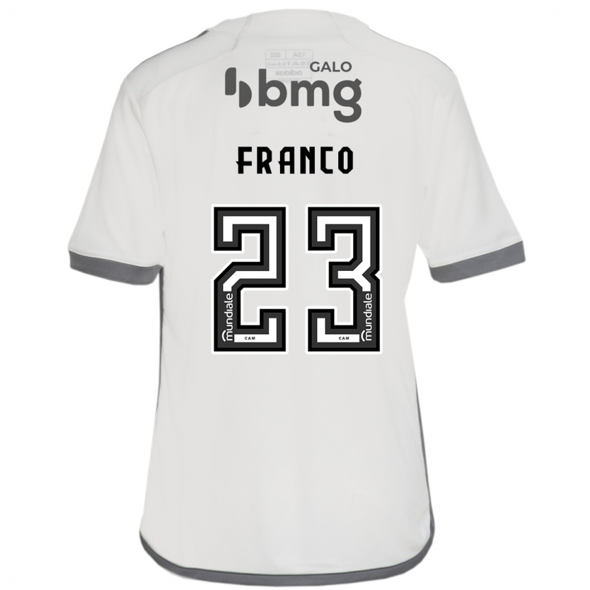 Niño Fútbol Camiseta Alan Franco #23 Blanquecino 2ª Equipación 2024/25 Argentina