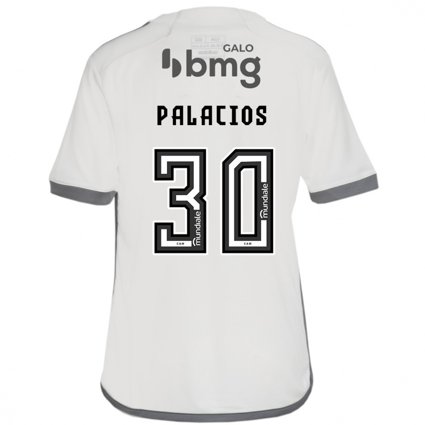 Niño Fútbol Camiseta Brahian Palacios #30 Blanquecino 2ª Equipación 2024/25 Argentina