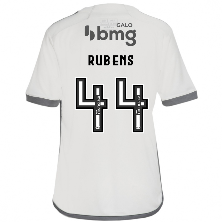 Niño Fútbol Camiseta Rubens #44 Blanquecino 2ª Equipación 2024/25 Argentina