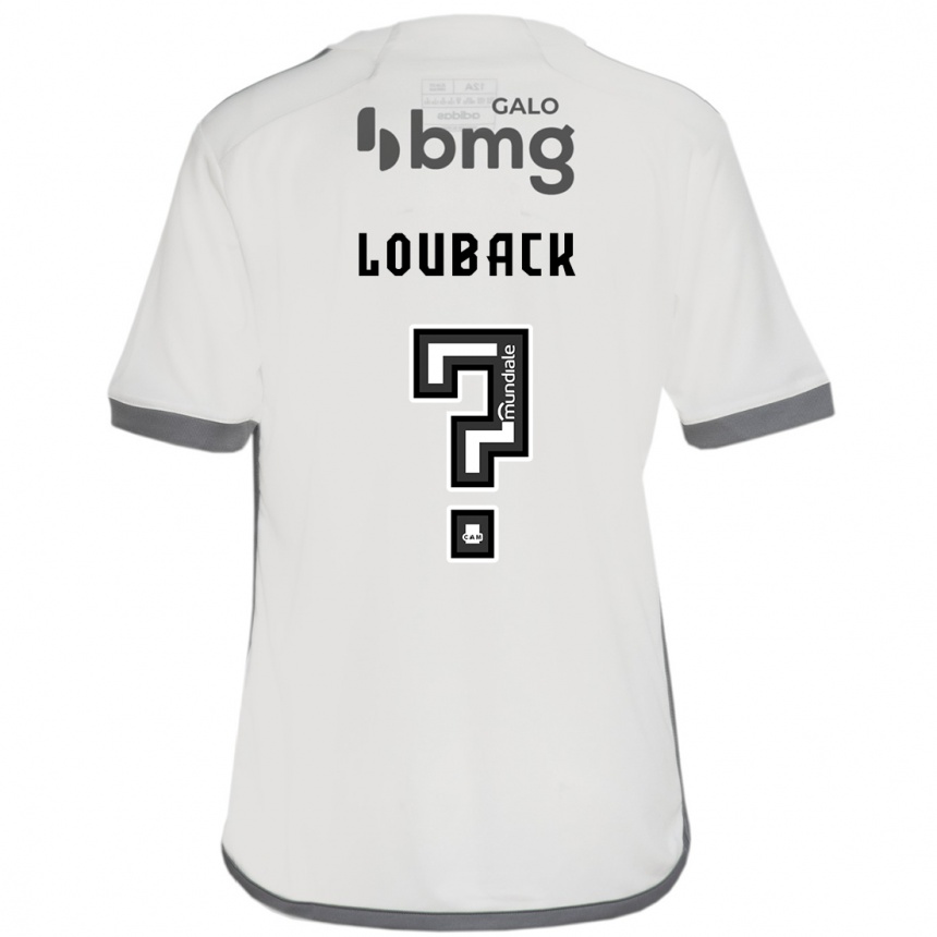 Niño Fútbol Camiseta Lucas Louback #0 Blanquecino 2ª Equipación 2024/25 Argentina