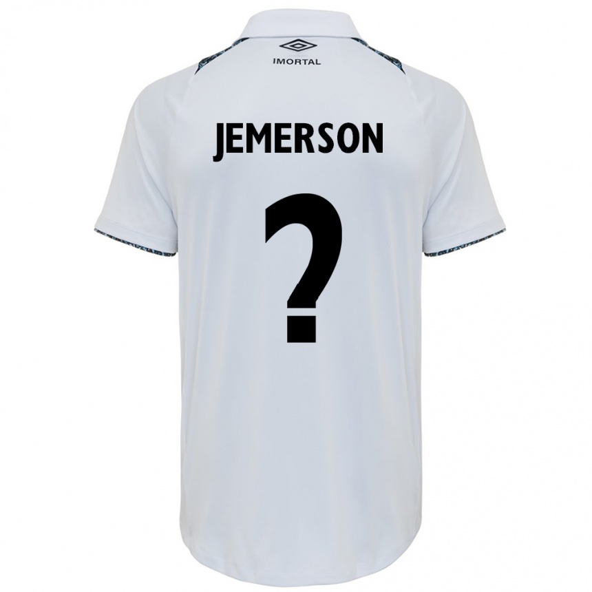 Niño Fútbol Camiseta Jemerson #0 Blanco Azul 2ª Equipación 2024/25 Argentina