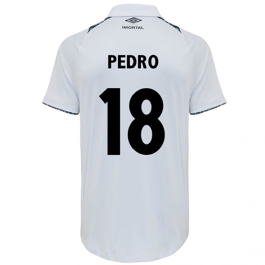 Niño Fútbol Camiseta João Pedro #18 Blanco Azul 2ª Equipación 2024/25 Argentina