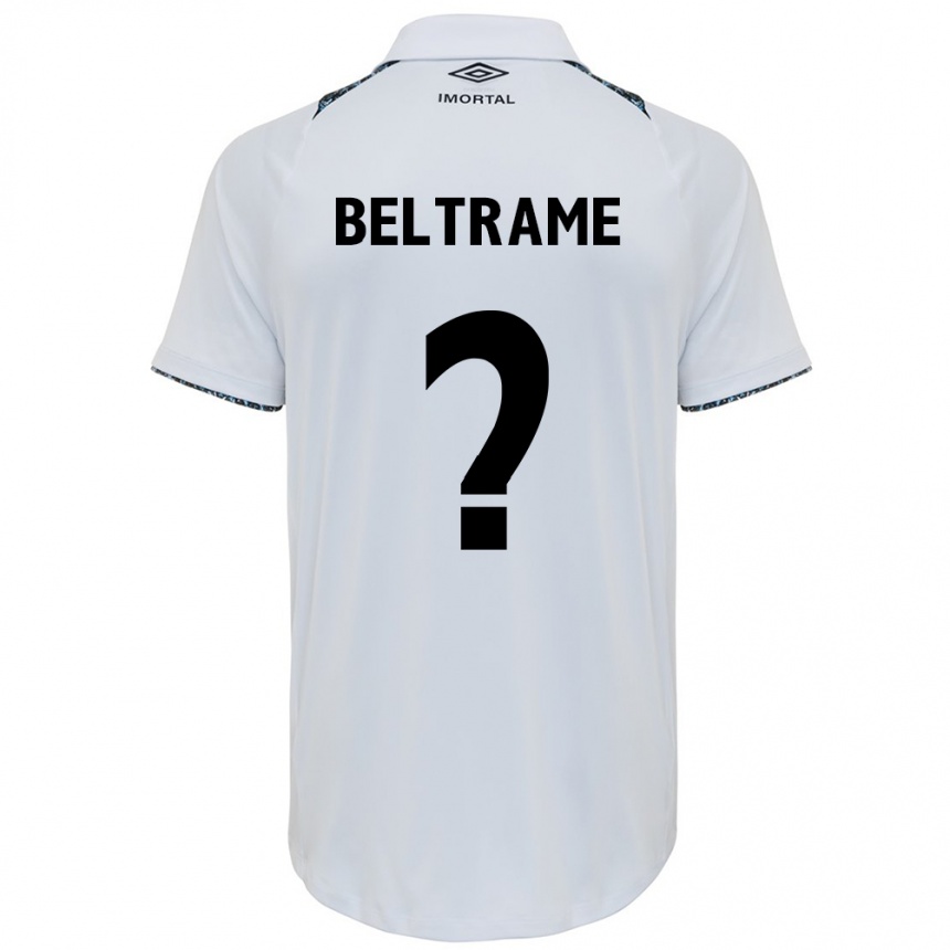 Niño Fútbol Camiseta Thiago Beltrame #0 Blanco Azul 2ª Equipación 2024/25 Argentina