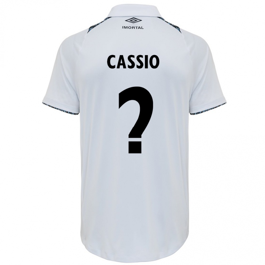 Niño Fútbol Camiseta Cássio #0 Blanco Azul 2ª Equipación 2024/25 Argentina