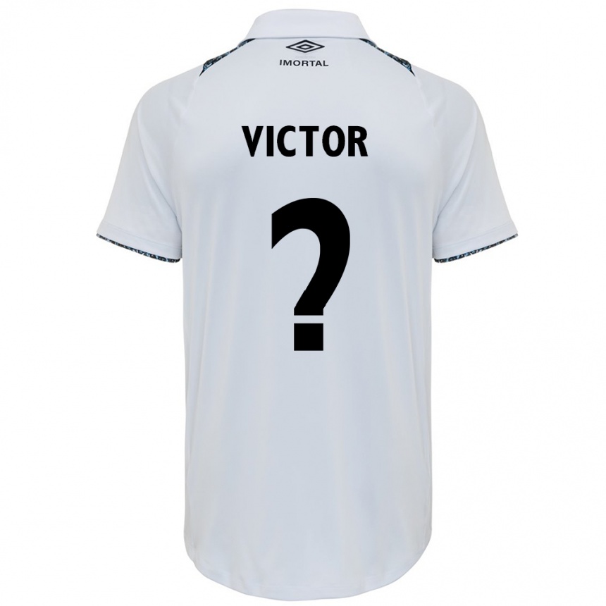 Niño Fútbol Camiseta João Victor Castelo #0 Blanco Azul 2ª Equipación 2024/25 Argentina