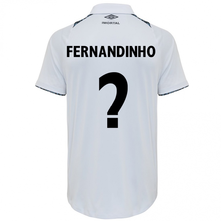 Niño Fútbol Camiseta Fernandinho #0 Blanco Azul 2ª Equipación 2024/25 Argentina