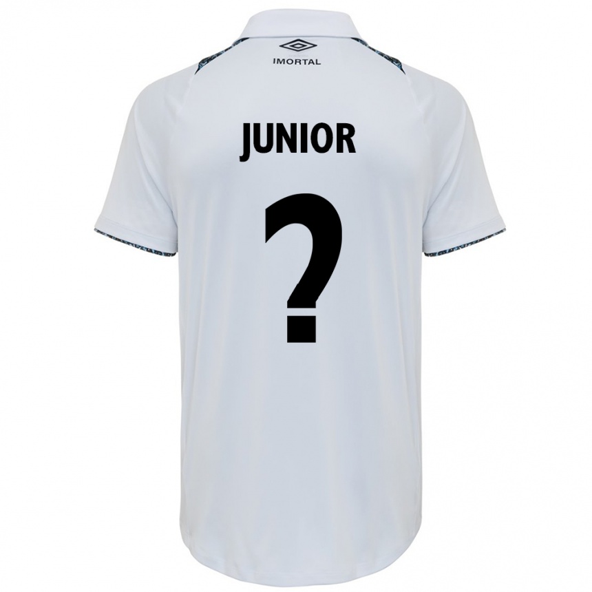 Niño Fútbol Camiseta Artur Junior #0 Blanco Azul 2ª Equipación 2024/25 Argentina