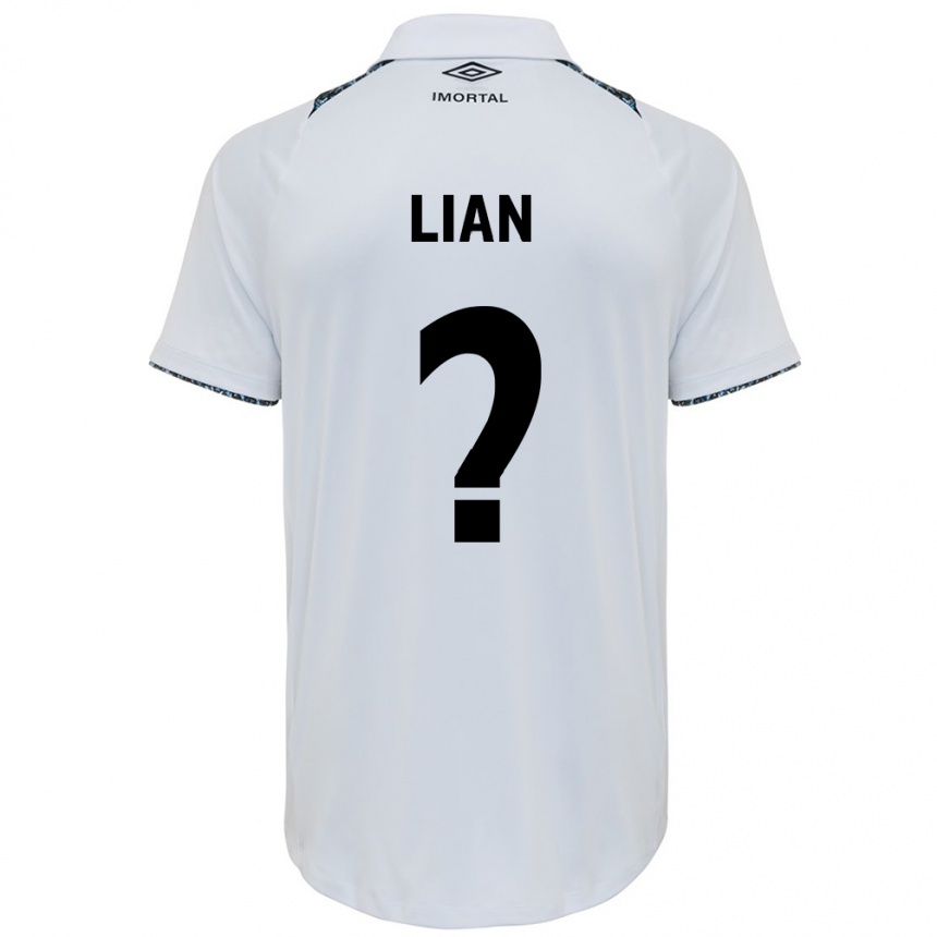 Niño Fútbol Camiseta Lian #0 Blanco Azul 2ª Equipación 2024/25 Argentina