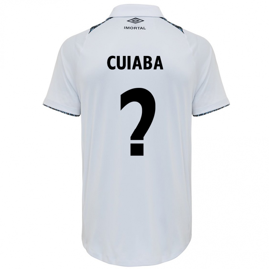 Niño Fútbol Camiseta Pedro Cuiabá #0 Blanco Azul 2ª Equipación 2024/25 Argentina