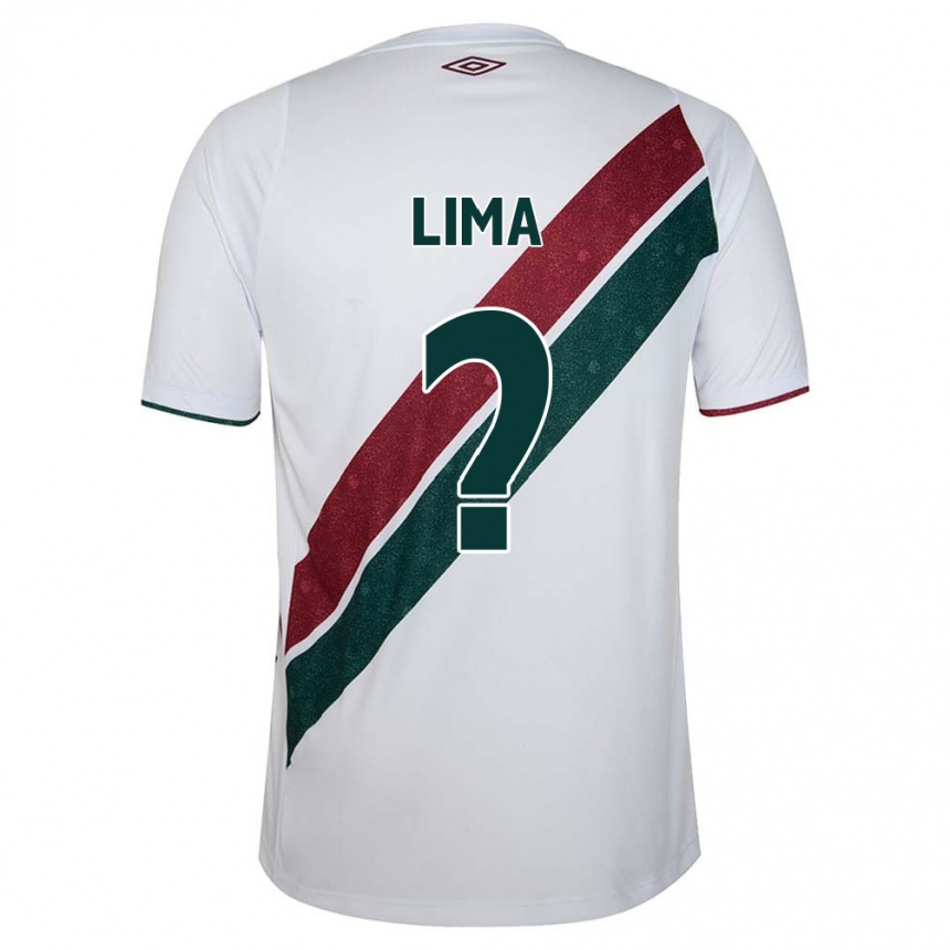 Niño Fútbol Camiseta Daniel Lima #0 Blanco Verde Granate 2ª Equipación 2024/25 Argentina