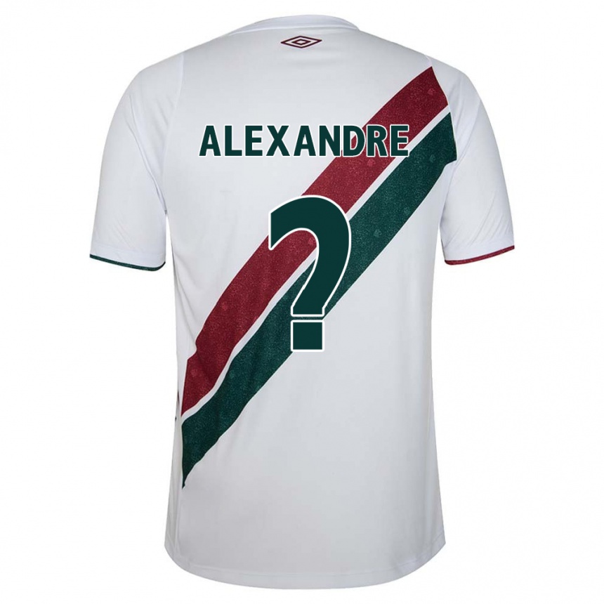 Niño Fútbol Camiseta Alexandre #0 Blanco Verde Granate 2ª Equipación 2024/25 Argentina