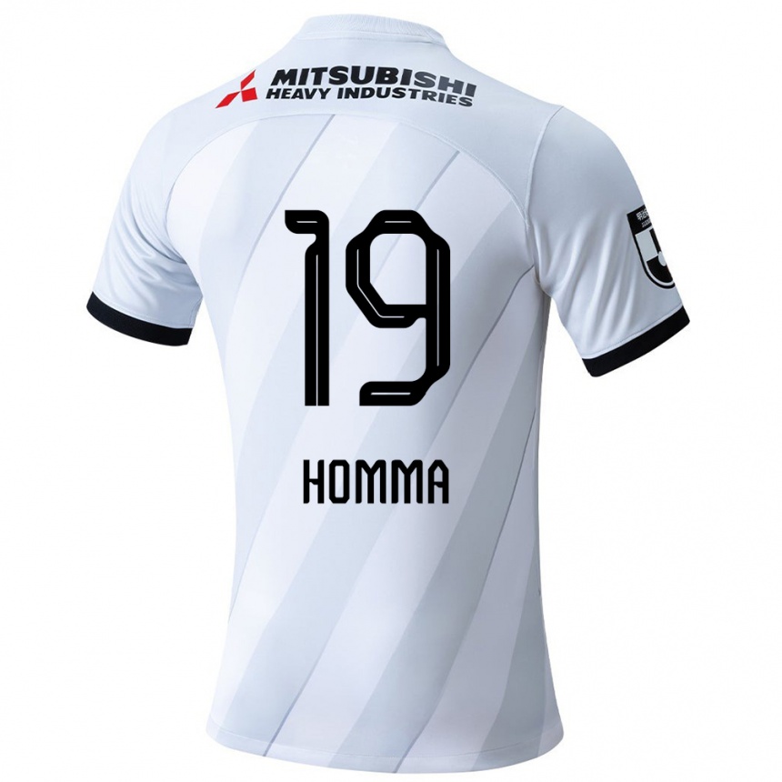 Niño Fútbol Camiseta Shion Homma #19 Gris Blanco 2ª Equipación 2024/25 Argentina