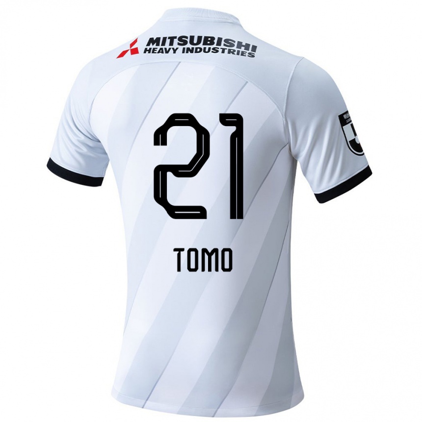 Niño Fútbol Camiseta Tomoaki Okubo #21 Gris Blanco 2ª Equipación 2024/25 Argentina