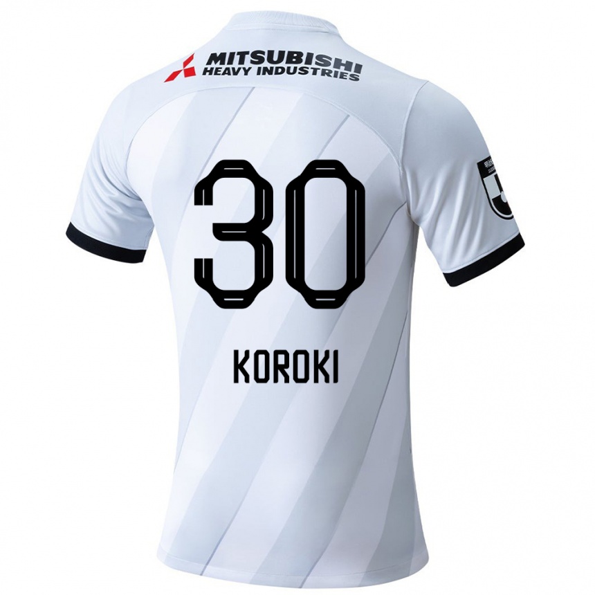 Niño Fútbol Camiseta Shinzo Koroki #30 Gris Blanco 2ª Equipación 2024/25 Argentina