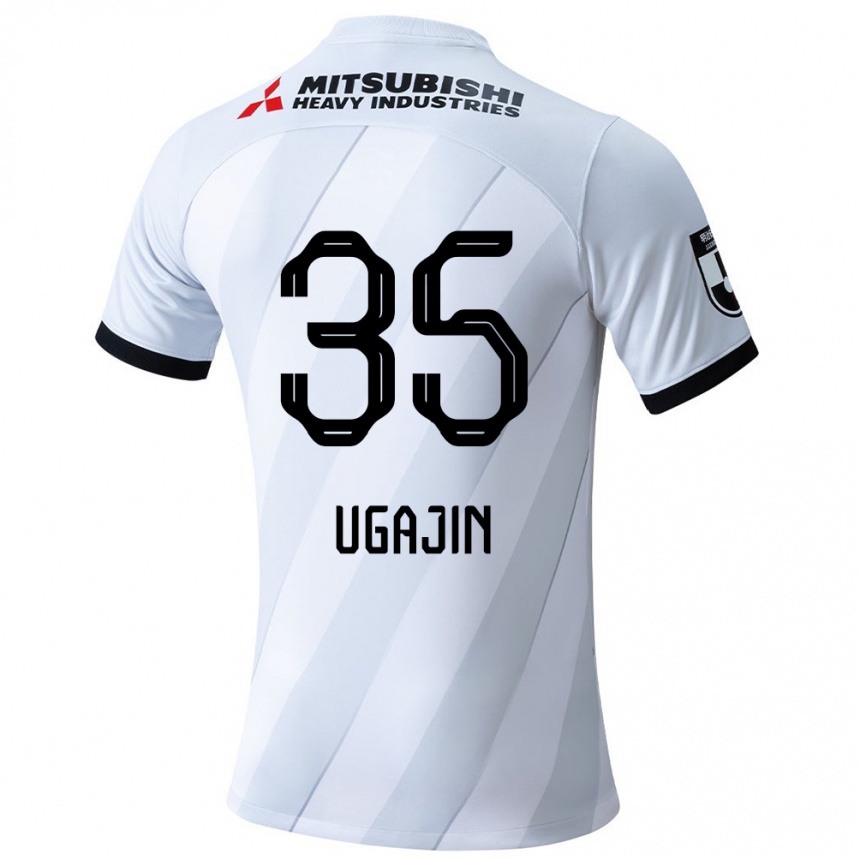 Niño Fútbol Camiseta Tomoya Ugajin #35 Gris Blanco 2ª Equipación 2024/25 Argentina