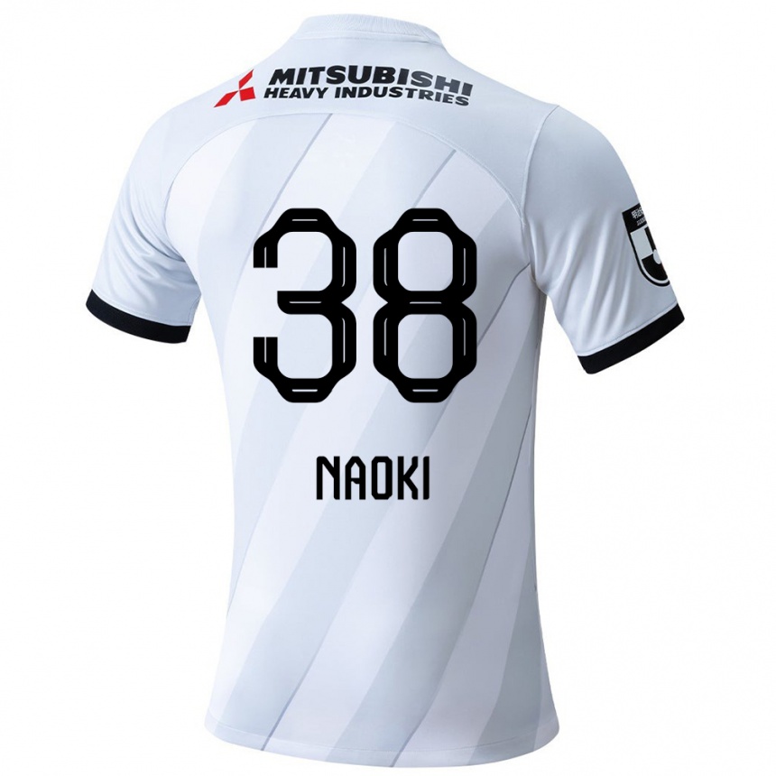 Niño Fútbol Camiseta Naoki Maeda #38 Gris Blanco 2ª Equipación 2024/25 Argentina