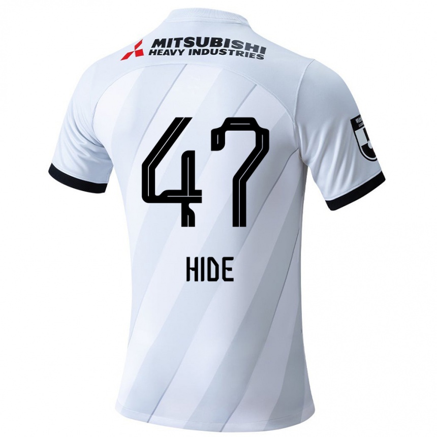 Niño Fútbol Camiseta Hidetoshi Takeda #47 Gris Blanco 2ª Equipación 2024/25 Argentina