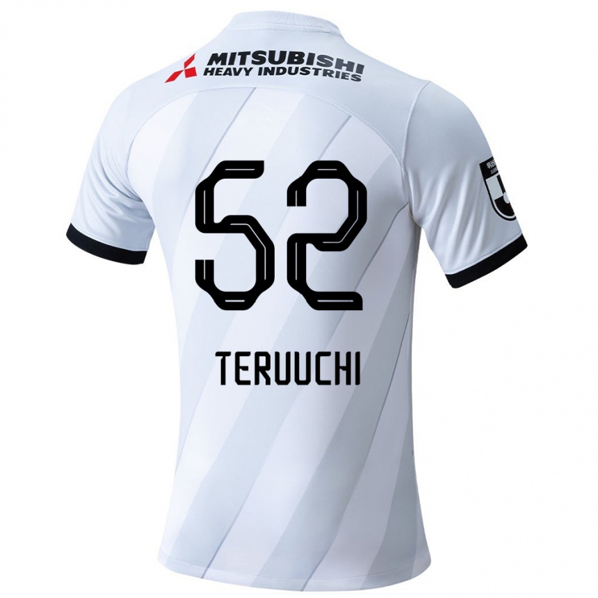 Niño Fútbol Camiseta Toshikazu Teruuchi #52 Gris Blanco 2ª Equipación 2024/25 Argentina