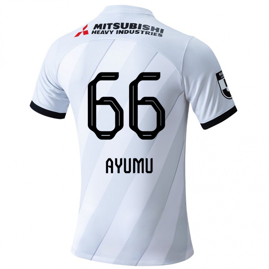 Niño Fútbol Camiseta Ayumu Ohata #66 Gris Blanco 2ª Equipación 2024/25 Argentina