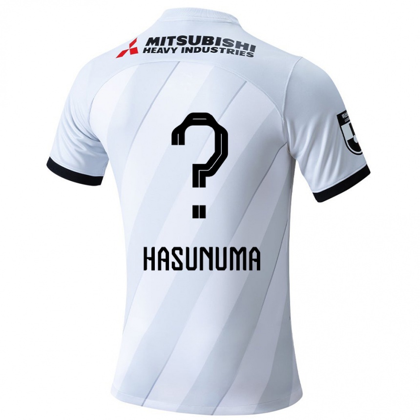 Niño Fútbol Camiseta Shunsuke Hasunuma #0 Gris Blanco 2ª Equipación 2024/25 Argentina