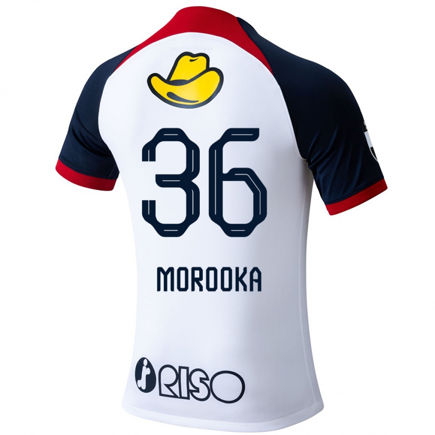 Niño Fútbol Camiseta Shu Morooka #36 Blanco Azul Rojo 2ª Equipación 2024/25 Argentina