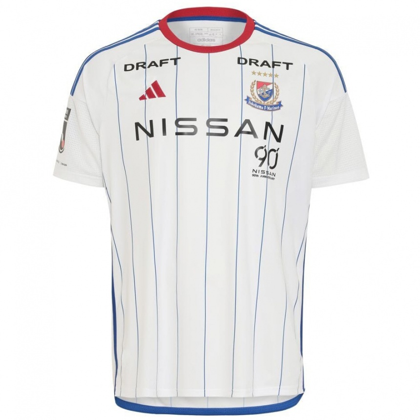 Niño Fútbol Camiseta Katsuya Nagato #2 Blanco Azul Rojo 2ª Equipación 2024/25 Argentina