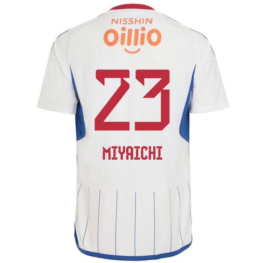 Niño Fútbol Camiseta Ryo Miyaichi #23 Blanco Azul Rojo 2ª Equipación 2024/25 Argentina